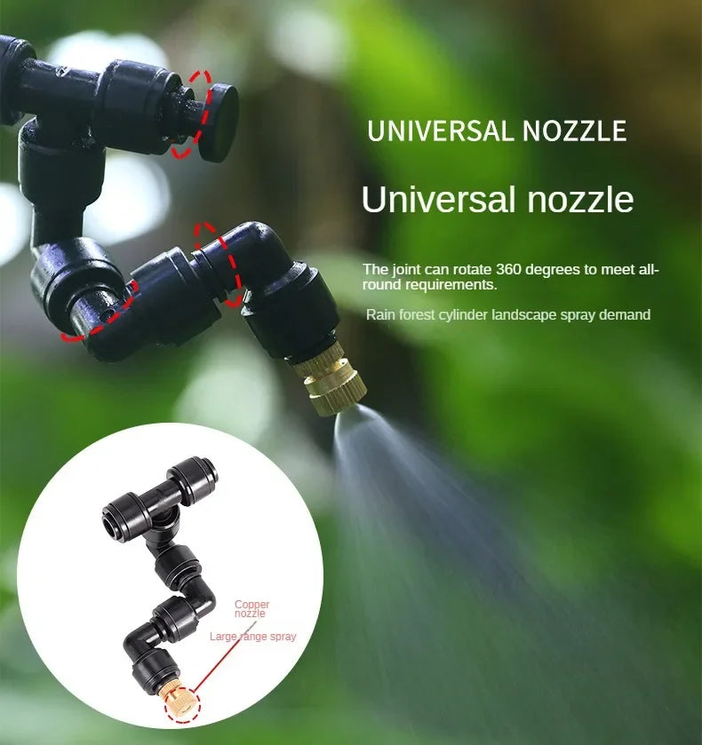 WiFi Control Intelligent Reptile Spray Humidifier Timer Automatic Mist Rainforest Timing Spray System Kit Irrigation Sprinkler