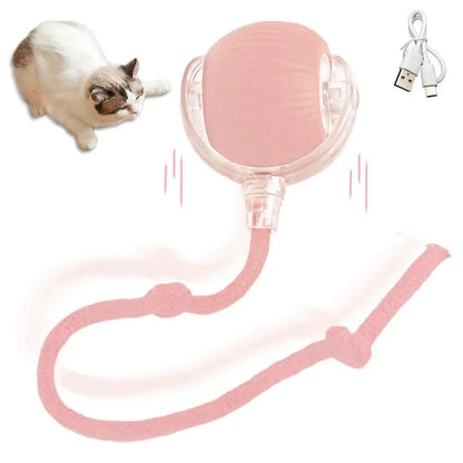 Smart Rolling Cat Toy Ball Relieve Kitten Boredom Automatic Shutoff Rechargeable Creative New Kitten Chasing Toy Electric Ball