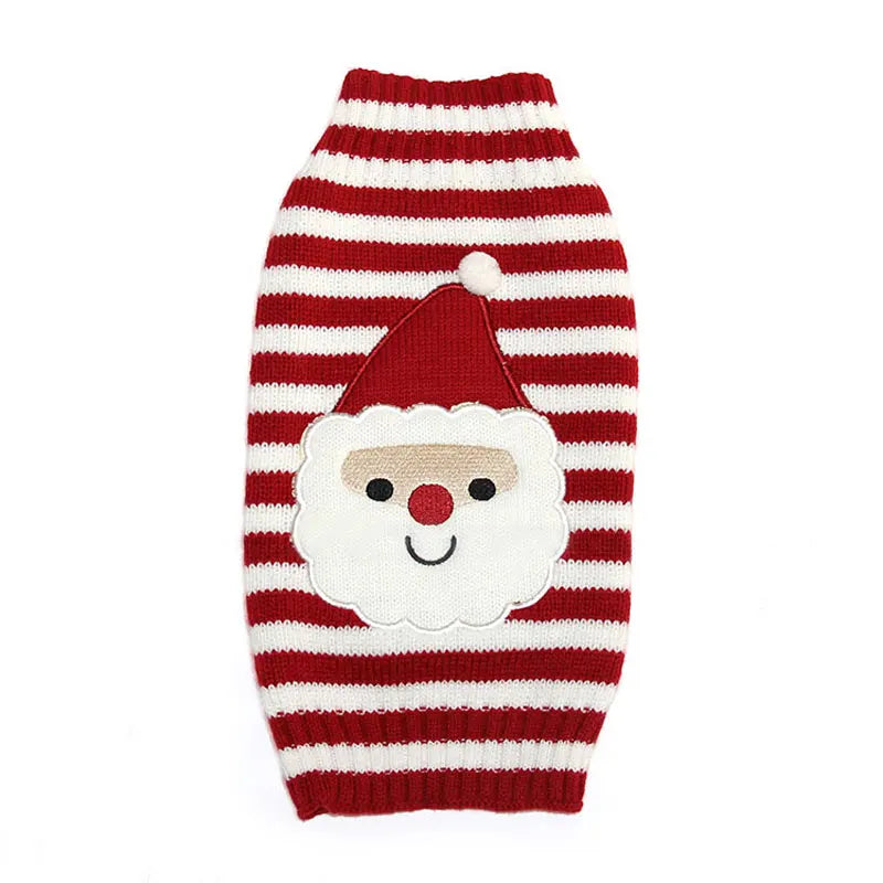 Christmas Dress for Dogs Winter Dog Clothes Dog Knitted Coat Puppy Warm Overalls Chihuahua French Bulldog Costume Dog Sweater