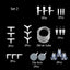 1Set Aquarium Oxygen Pump Hose Air Bubble Stone Plastic Connector Acessorios Fish Tank Air Pump Connector Control Valve Supplies