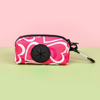 Cute Design Pet Poop Bag Holder Dispenser Without Poop Bag And Leashes Can Attached With Any Dog Leashes For Valentine's Day