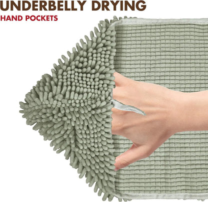 Pet Dog Towel, Super Absorbent Microfiber Towel with Hand Pockets, Quick Dry Shammy Towel Dog Bathing Supplies, Machine Washable