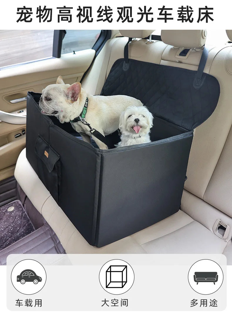 Pet high sight sightseeing car bed car seat pet cat kennel mat travel dog car pet nest bed