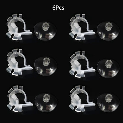 Plastic Aquarium Water Tube Holder Water Pipe Hose Mount Bracket for 4~6mm Pipe Water Tubes Fixed Clip Fish Tank Hose Clamp Hot