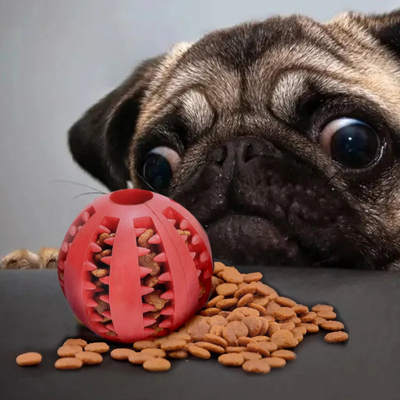 Rubber Tooth Cleaning Snack Ball For Dogs Indestructible Dog Toy For Large Dogs Soft Pet Chew Toys Interactive Dog Accessories