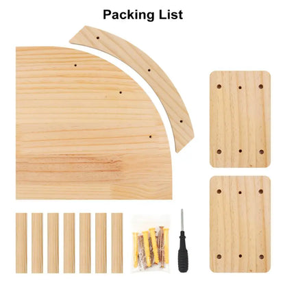 Wall Mounted Cat Shelves Wood Cat Lookout Climbing Shelf Kitten Wall Climbing Tree Furniture Four Step Stair Indoor Cat Hammock
