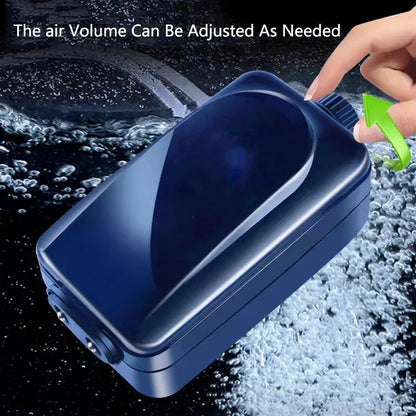 220~240V Silent Aquarium Oxygen Air Pump Fish Tank Adjustable Air Volume High Power Oxygenator Air Compressor Aerator ﻿3/5/8/10W