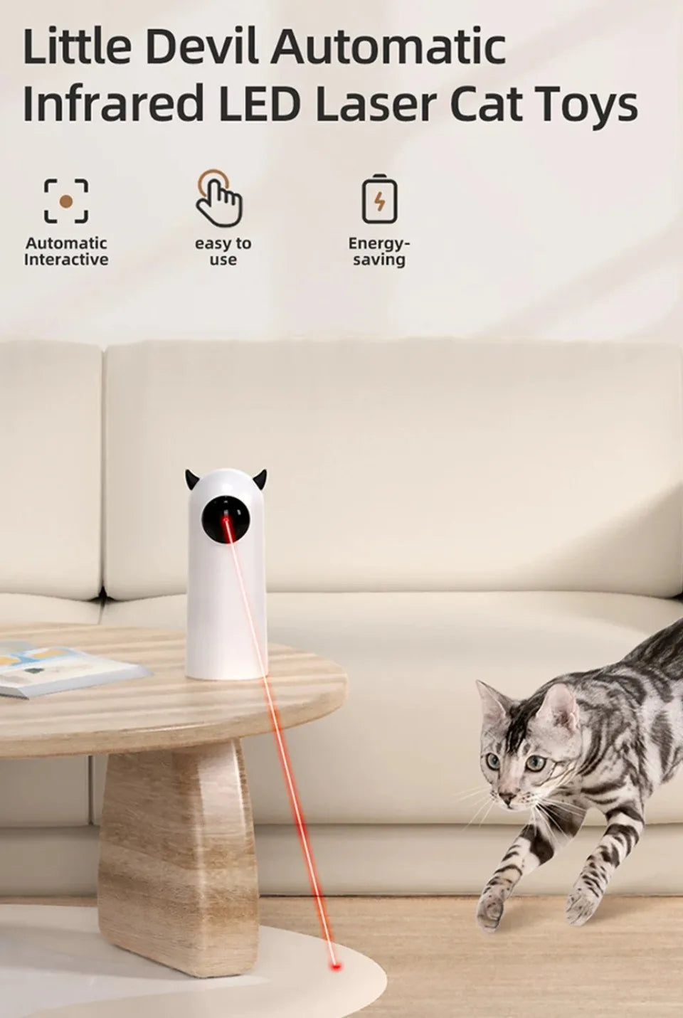 Laser Cat Teasing Device Teasing Pet Toys Infrared Intelligence Good-Looking Relieve Boredom Dog Toy Projection Capture Device