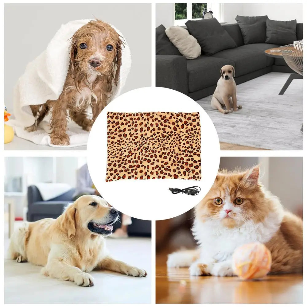 Cat Heating Pad Washable Electric Pet Heating Pad With 3 Adjustable Temperature 27x37cm Washable Electric Pet Heater Warmer Mat
