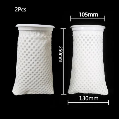 Anti Overflow Aquarium Filter Bag with Frame Washable Reusable Mesh Foam Carpet Sock Bag for Fish Marine Filtration System Hot
