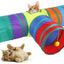 Collapsible Cat Playing Tunnel Pets Toys Connectable Cat Tunnel Cat Tube Toys Foldable Drill Hole Kitten Colorful Pet Toys