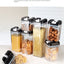 7pcs/set Food Storage Containers Plastic with Lids Kitchen Storage for Rice Sugar Flour Pasta Cereal Storage Containers