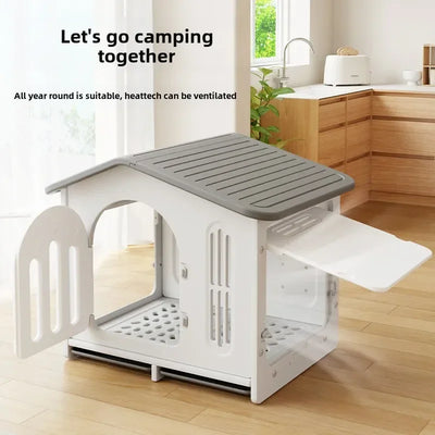 Outdoor All-season Universal Winter Warm Removable Dog House  Kennel Dog Cage