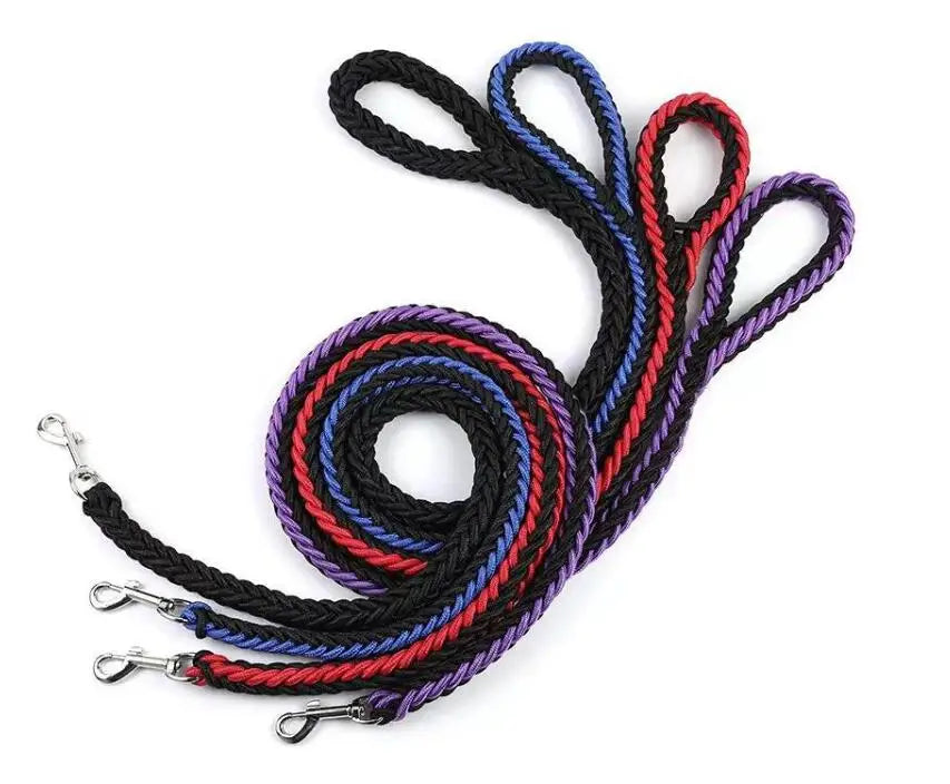 130cm Strong Nylon Dog Leash, Durable Braid Lead Rope for Small Medium Large Dogs Training Walking Pet Accessories