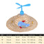 Hats for Cats Cute Woven Caps with Propeller for Dogs Puppy Sun Bucket Caps Small Dog Sombrero Hat Mexican Party Photo Prop