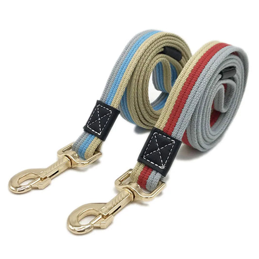Thick Canvas Dog Leash Comfortable Cotton Non-slip Dog Training Walking Leash Resistant for Small Medium Large Dogs Pet Products