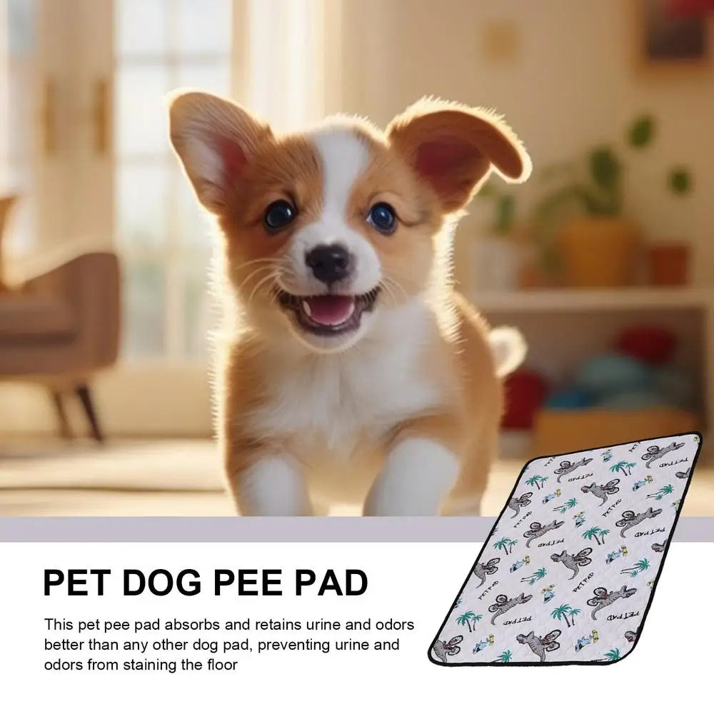 Dog Pee Mat Super Absorbent Pet Mat Blanket Pet Cat Training Pads Reuse Dog Potty Pads Anti-Slip Bottom Dogs Potty Training Mat