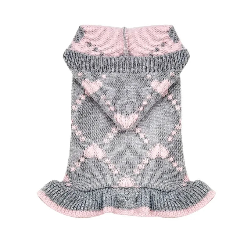 Christmas Dress for Dogs Winter Dog Clothes Dog Knitted Coat Puppy Warm Overalls Chihuahua French Bulldog Costume Dog Sweater