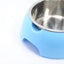 Dual Port Dog Automatic Water Dispenser Feeder Utensils Bowl Cat Drinking Fountain Food Dish Pet Bowl Raised Stand Dish Bowls