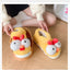 Women New Cute Cartoon Indoor Slippers Female Funny Yellow Chicken Winter Warm Fluffy Shoes Couples Home Floor Cotton Slippers