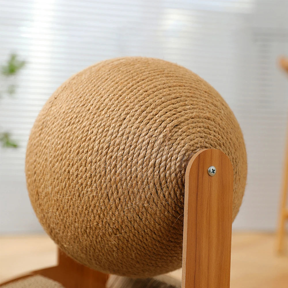 Sisal Cat Scratcher Bridge With Ball