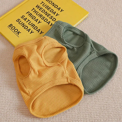 Summer Cool Dog Clothes New Dogs Pet Vest For Puppy Breathable Vest T-shirt Costume Bulldog Dog T-shirt Outdoor Pets Clothing