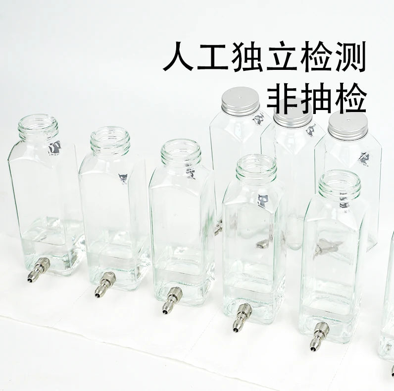 Silent Fine Needle Stainless Steel Striking Needle Water Bottle, Dragon Cat Beige Long Hair  Feed Water, Drinking Bottle