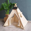NK0 Internet celebrity ins pet tent teddy kennel corgi dog bed cat litter four seasons medium and small dog semi-closed removabl