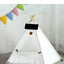 Pet Teepee Tent for Cats and Dogs Portable Removable Washable Dog House Indoor Puppies House with Cushion and Blackboard Cat Bed