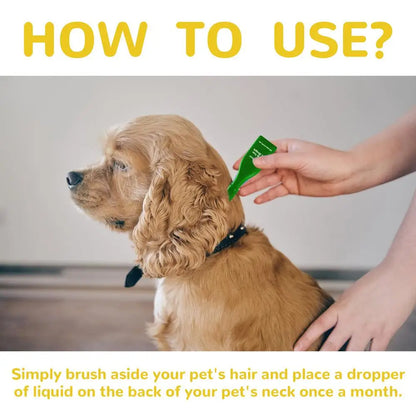 2Ml Pet Dog Cat Vitro Drops Long-Lasting Control Repel Fleas Ticks Lice Insect Remover Spray For Cats Kittens Dogs
