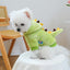 Autumn Winter Pet Dog Costumes Green Dinosaur Christmas Fleece Overalls Sweatshirts for Small Puppy Funny New Year Cat Clothing