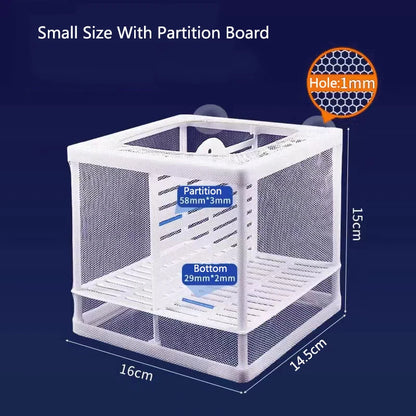 Plastic Aquarium Fish Breeding Isolation Box Fish Tank Aquarium Breeder Hatching Incubator Fish Tanks Isolator Feeding Accessory