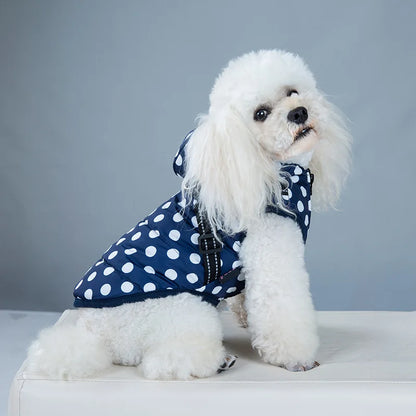 Winter Reflective Large Pet Dog Jacket With Harness Warm Clothes For Labrador Waterproof Coat Chihuahua French Bulldog Outfits