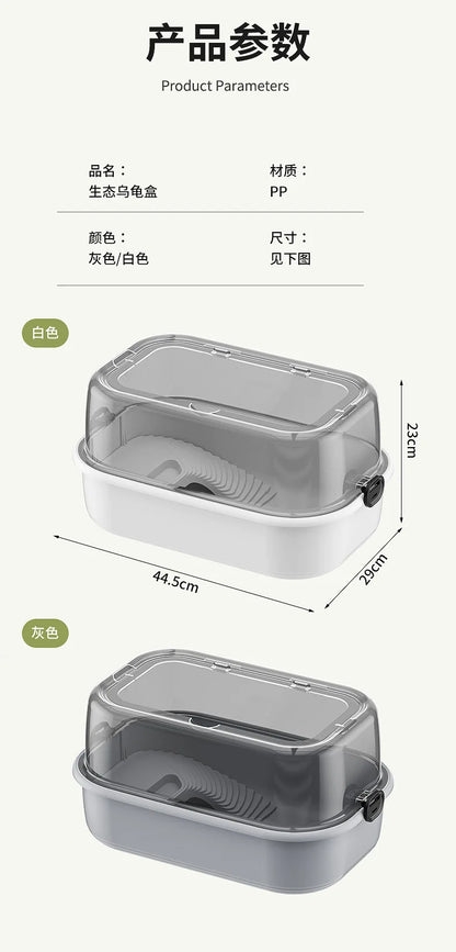 Turtle Special Tank Household Ecological Turtle Feeding Box with Platform Climbing Platform Breeding Box Reptiles Terrariums
