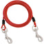 Steel Wire Dog Leashes with Two Head Dogs, Anti-Bite, Tie Out Cable for Small Big Pets, Outdoor Double Steel Wire Rope Lead, New