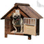 Outdoor Kennel Warm Small Stable Puppy Dog Pet Nest Bed Corgi Waterproof Cover Wooden House Solid Wood Golden Retriever