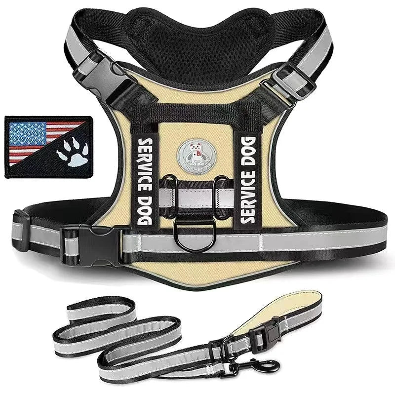 Doberman Dog Harness Collar Leash Set Walking Pet Vest Harnesses for Medium Large Dogs German Shepherd mascotas Chain Supplies