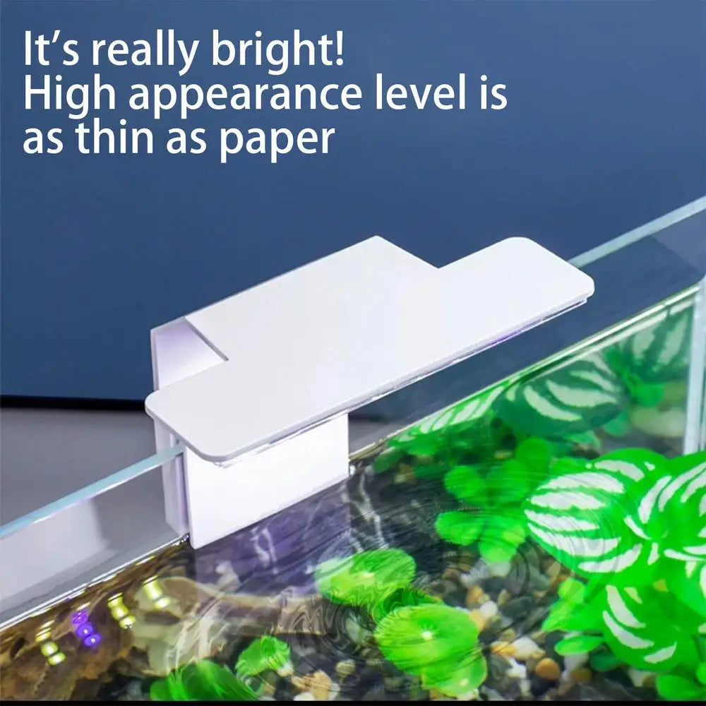 Fish Tank Clip On Light LED Aquarium Light Clamp Fish Light Lamp Fish Tank Lamp Bright Small Fish Tank Light Plant Aquarium