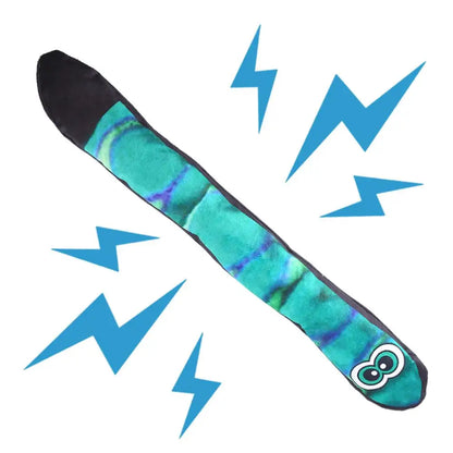 Snake Dog Toy With Squeakers Plush Puppy Toys With Squeakers At The Tail Blue Rainbow Squeaky Pet Snake Toy Long Dog Toys For