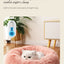 40-70cm Home Plush Pet Nest Super Soft Warm Detachable and Washable Round Pet Bed For Dog and Cat House Winter Warm Sleeping