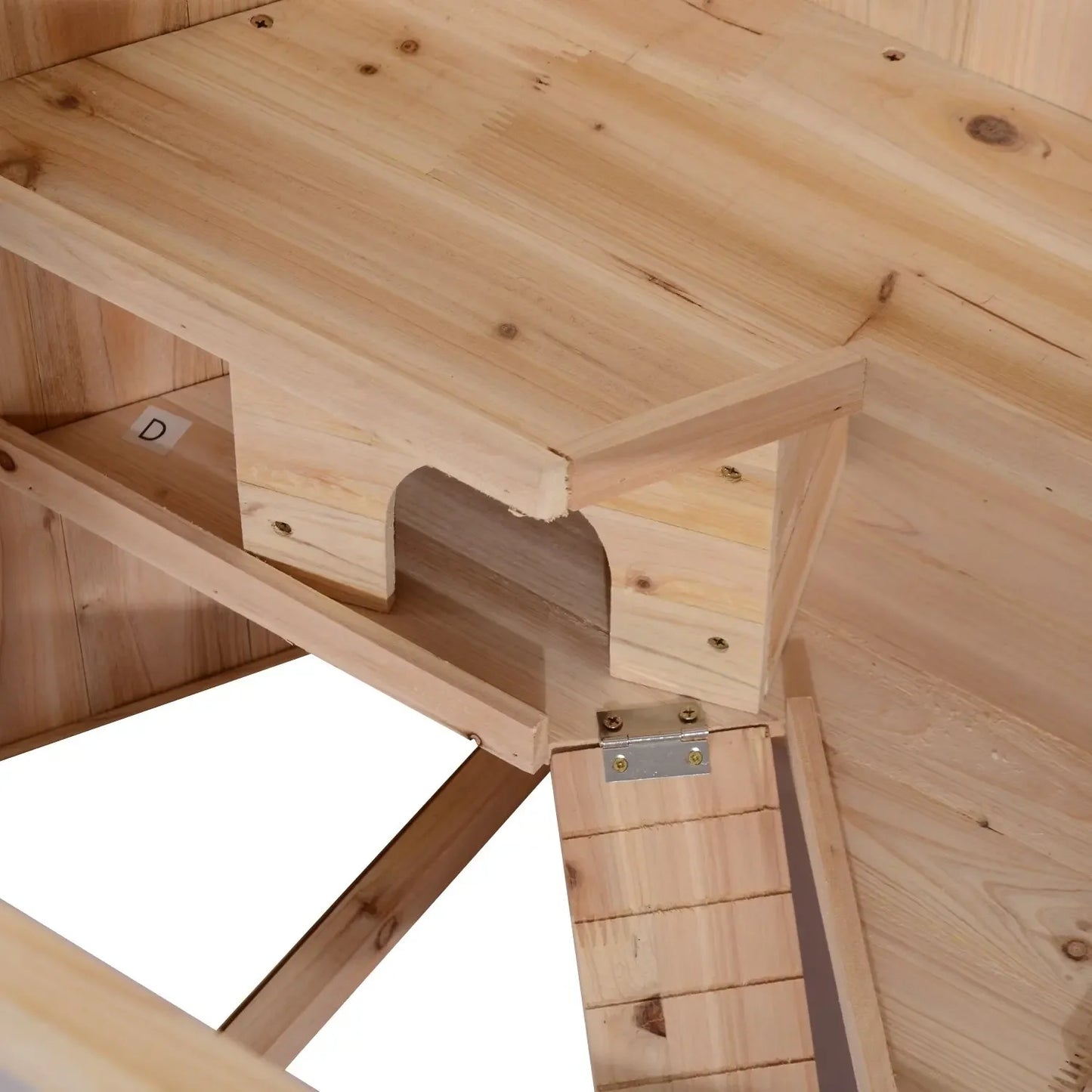 Easy Opening Wooden Animal Cage with Interior Stairs Small House for Hamsters Chinchillas Rabbits Cats Dogs