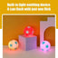 Dog Chew Ball Light Up Elastic Chew Toy With Star Pattern Soft Pet Supplies Chewable Ball 6cm For Veterinary Hospitals Pets Cats