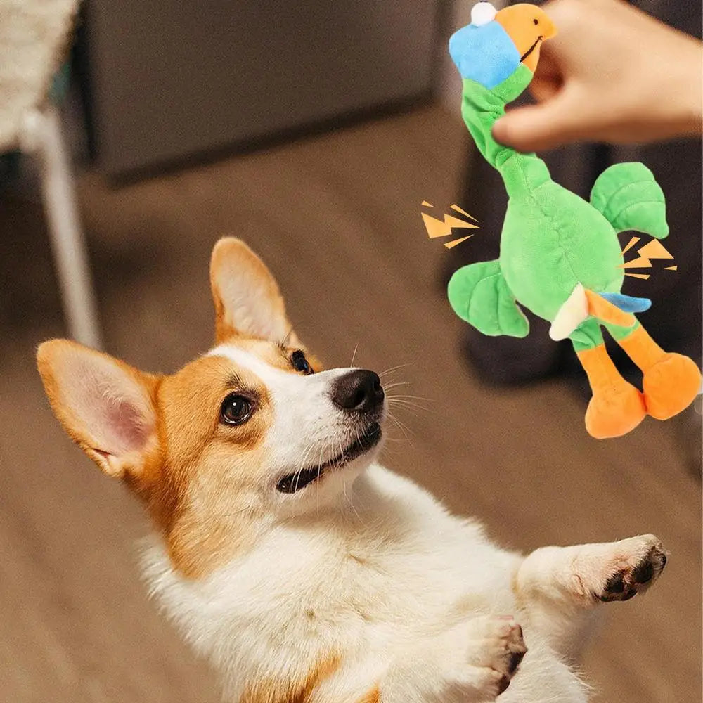 Interactive Play For Dogs Squeaky Dog Plush Toy With Built-in Sound Device Comfortable And Durable Puzzle Dog Stuffed Toys For
