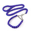 Heavy Duty Pet Dog Collar Leash Set Adjustable Obedience P Chain Collar Nylon Dog Leash Strap Lead Rope for Medium Large Dogs