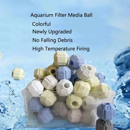 200/300/500g Nano Aquarium Fish Tank Filter Media Hollow Particles Biological Ball Bio filter for Aquarium Accessories New