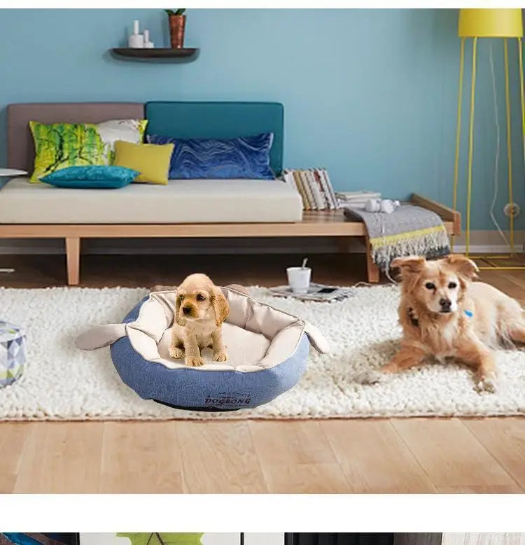 nk0 rabbit ear kennel keeps warm in winter removable and washable teddy cat litter pet dog supplies thermal supplies pet litter