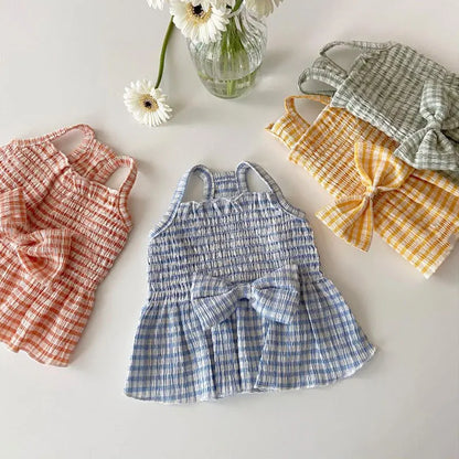 Summer Dog Strawberry Skirt Luxury Vest Suspender Dress Cooling Shirt for Bichon Chihuahua - Dog Outfit Summer Clothing