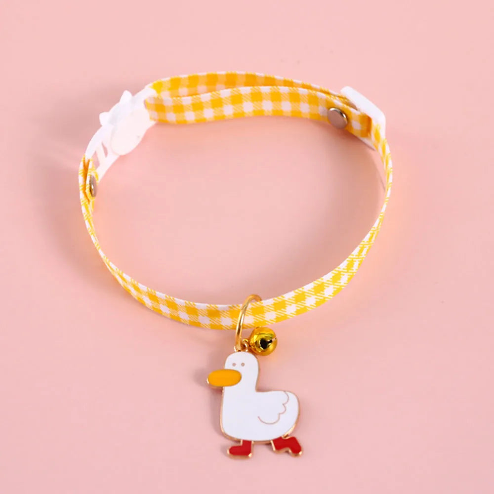 Pet Supplies Accessories for Cats Adjustable Cat Necklace for Kitten Puppy Small Dog Cat Breakaway Bell Collar with Cute Pendant