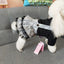 Dogs Denim Suspender Skirt Striped T-Shirt Cats Cute Fashion Cartoon Puppy Strapped Dress Suit Birthday Garden Walking Clothes