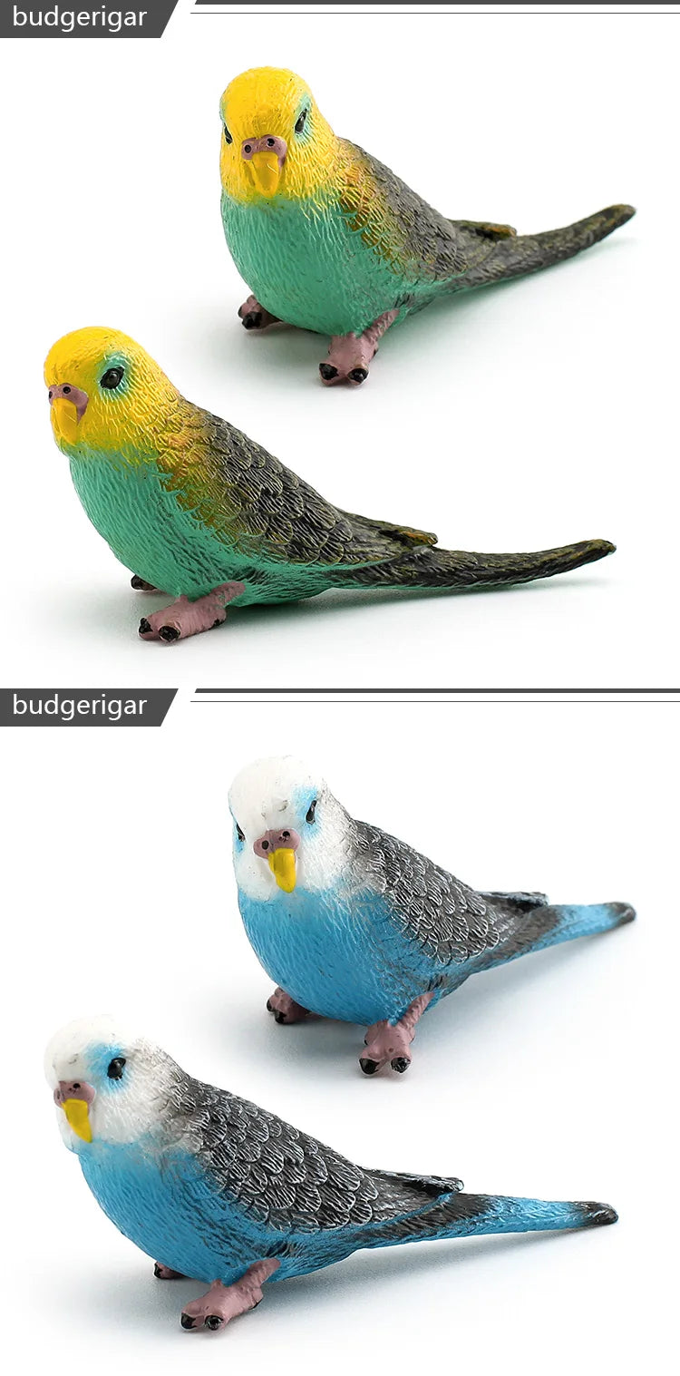 Simulated bird parrot children's ornament toy